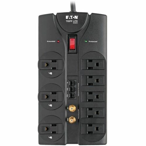 Tripp Lite ProtectIT TLP808TELTV 8 Outlets 120V Surge Suppressor - Rec