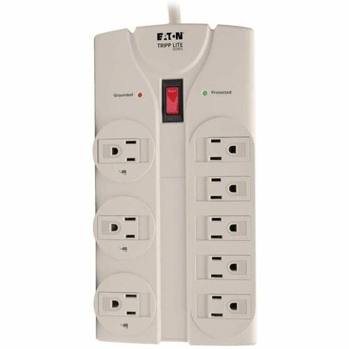 Protector contra sobretensiones de 8 tomacorrientes de 1440 julios de Tripp Lite - Gris - NEMA 5