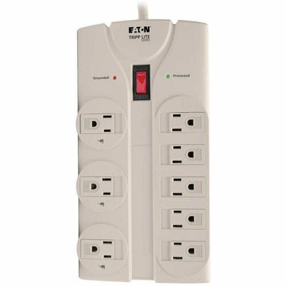 Protector contra sobretensiones de 8 tomacorrientes de 1440 julios de Tripp Lite - Gris - NEMA 5
