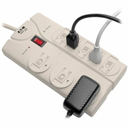 Protector contra sobretensiones de 8 tomacorrientes de 1440 julios de Tripp Lite - Gris - NEMA 5