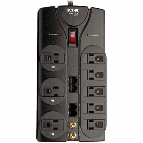 Tripp Lite by Eaton 8-Outlet TV/Modem Surge Protector - 8 x NEMA 5-15R