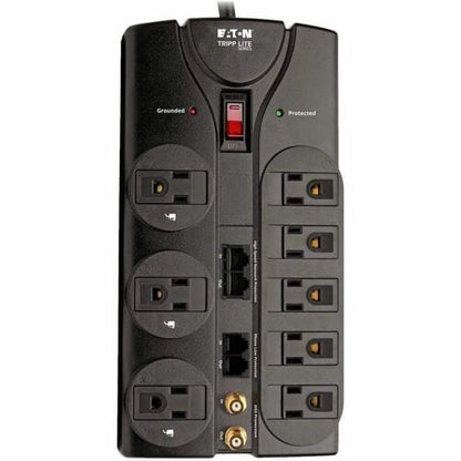 Tripp Lite by Eaton 8-Outlet TV/Modem Surge Protector - 8 x NEMA 5-15R