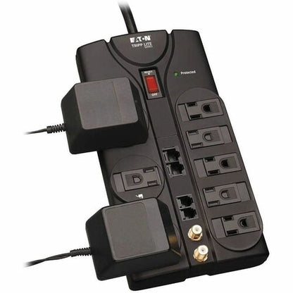 Tripp Lite by Eaton 8-Outlet TV/Modem Surge Protector - 8 x NEMA 5-15R