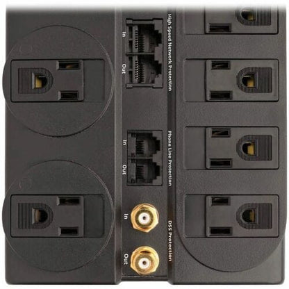 Tripp Lite by Eaton 8-Outlet TV/Modem Surge Protector - 8 x NEMA 5-15R