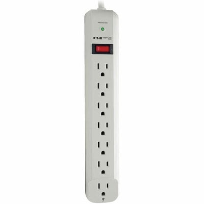 Supresor de sobretensiones STRIKER Protect It! de Tripp Lite, 7 tomacorrientes, gris