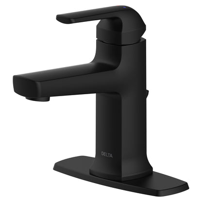 Delta Uxbridge Single Handle Lever Bathroom Sink Faucet (15405LF-BL)