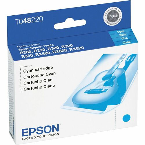 Cartouche d'encre d'origine Epson T0482 - Jet d'encre - Cyan - 1 unité