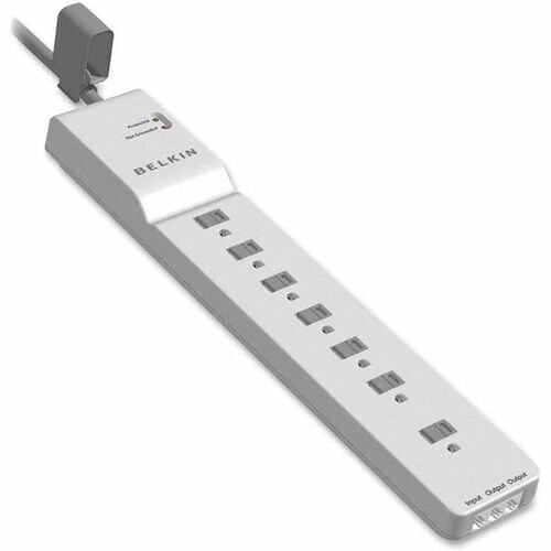 Belkin 7 Outlet Home/Office Surge Protector - 12 foot Cable - White -2
