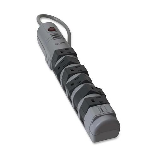 Belkin 8-Outlet Pivot-Plug Surge Protector - 6ft Cord - Straight Plug