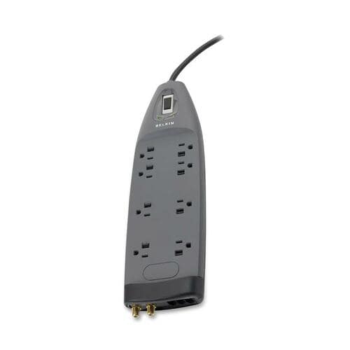 Belkin 8-Outlet Surge Protector - 6ft Cord - Right Angle Plug - 3550J