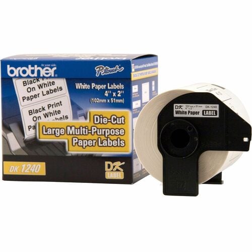 DIE CUT LARGE MULTI PURPOSE MULTI 3 LABELS 4IN X 2IN FOR QL1050