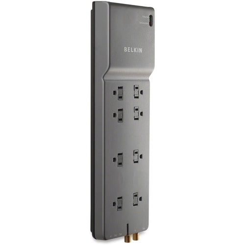 Belkin 8-Outlet Home/Office Surge Protector w/Telephone Line + Extende