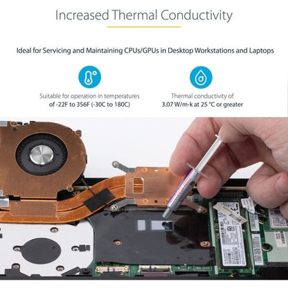 Pâte thermique StarTech.com, 1,5 g, composé de dissipateur thermique à base d'oxyde métallique, Re-se