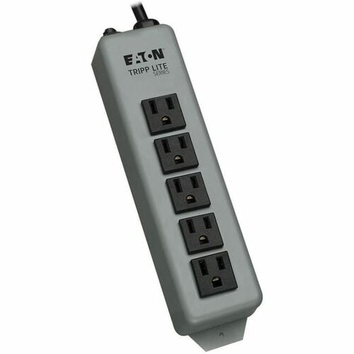 Tripp Lite Waber Power Strip Metal 5-15R 5 Outlet 5-15P 15' Cord - NEM