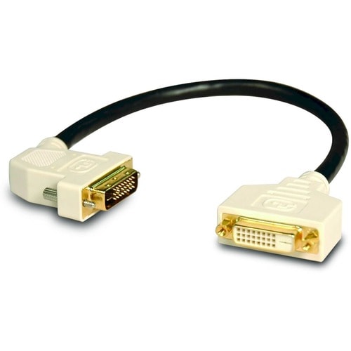 Tripp Lite 1ft DVI Dual Link Digital Extension Adapter Cable 45 Degree Left Plug DVI-D M/F