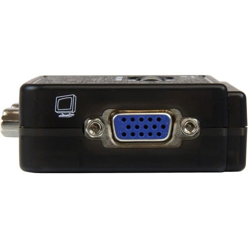 COMMUTATEUR KVM USB VGA 2 PORTS AVEC AUDIO ET CÂBLES