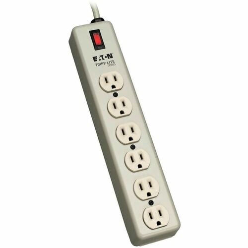 Tripp Lite Waber Power Strip Metal 5-15R 6 Outlet 5-15P 15' Cord - NEM