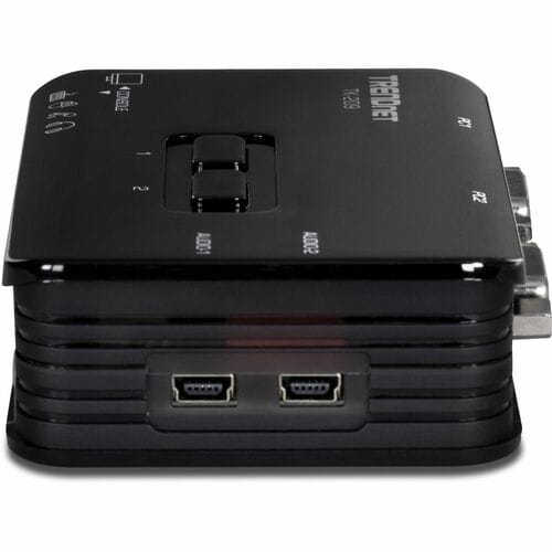KIT DE CONMUTADOR KVM USB DE 2 PUERTOS CON AUDIO (INCLUYE 2 CABLES KVM)