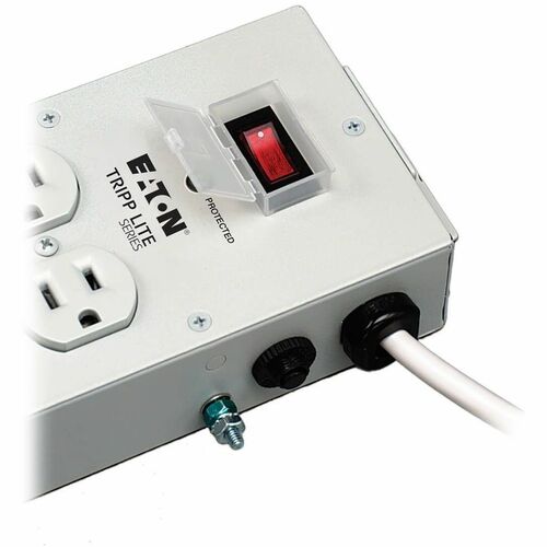Regleta de enchufes Tripp Lite de 120 V, 5-15R, 10 tomas metálicas, cable de 4,5 m, 5-15P, NEM