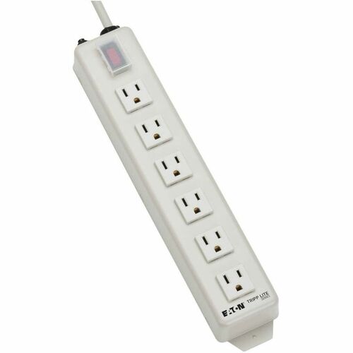 Regleta de enchufes Tripp Lite de 120 V, 5-15R, 6 tomas metálicas, cable de 4,5 m, 5-15P, NEMA