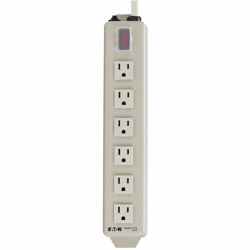 Regleta de enchufes Tripp Lite de 120 V, 5-15R, 6 tomas metálicas, cable de 4,5 m, 5-15P, NEMA