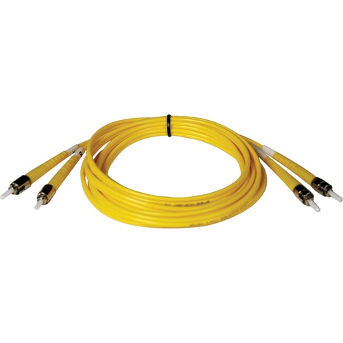 Tripp Lite Fiber Optic Duplex Patch Cable - ST Male - ST Male - 9m - Yellow
