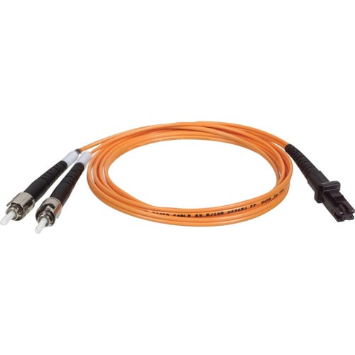 Tripp Lite Fiber Optic Duplex Patch Cable - MT-RJ Male - ST Male - 15m - Orange