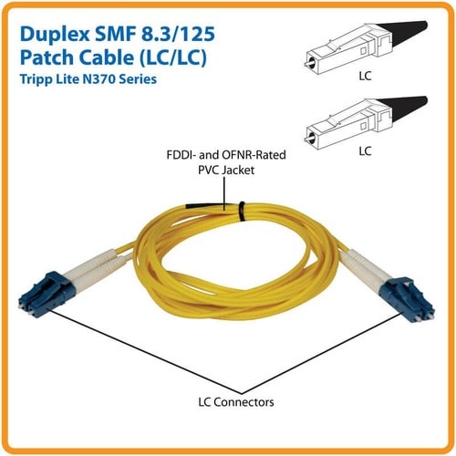 Cable de conexión dúplex de fibra óptica de Tripp Lite