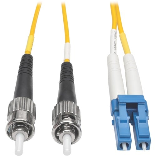 Cable de conexión dúplex de fibra óptica Tripp Lite - LC macho - ST macho - 5 m - Amarillo