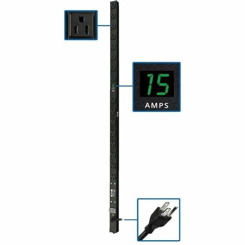 Tripp Lite PDUMV15 PDU avec compteur 120 V 15 A 16 prises - 16 x NEMA 5-15R -