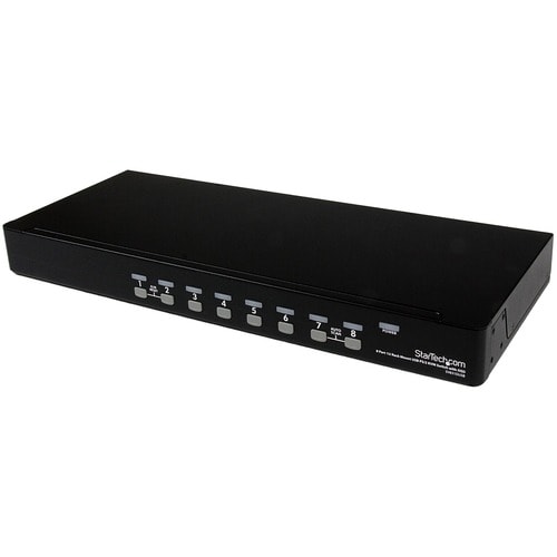 Conmutador KVM PS2 USB de 8 puertos para montaje en rack 1U con OSD
