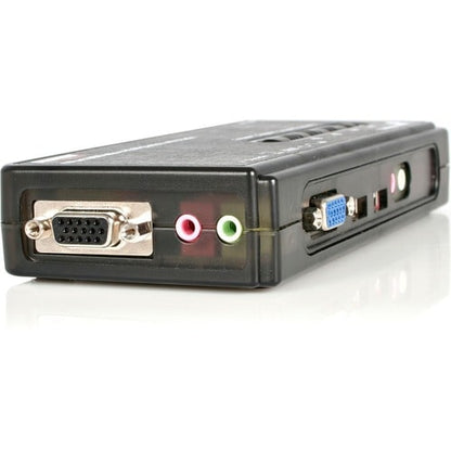 COMMUTATEUR KVM USB VGA 4 PORTS AVEC AUDIO ET CÂBLES