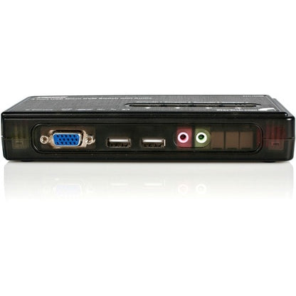 COMMUTATEUR KVM USB VGA 4 PORTS AVEC AUDIO ET CÂBLES