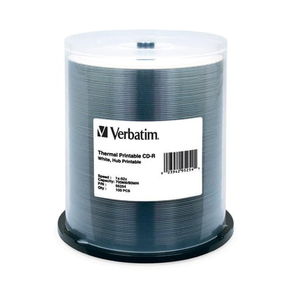 CD-R Verbatim 700 Mo 52X blanc imprimable thermiquement, Hub Printab
