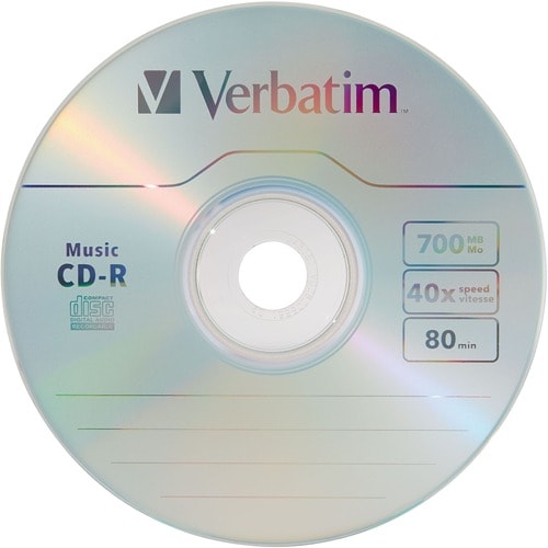 Verbatim 96155 CD Recordable Media - CD-R - 40x - 700 MB - 2