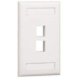 Placa frontal Panduit NetKey de 2 conectores - MOQ (cantidad mínima de pedido) 10 MOV (cantidad mínima de pedido)