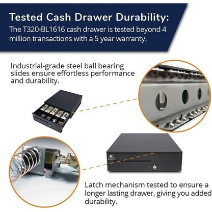 apg Heavy- Duty Point of Sale Cash Drawer | Series 100 T320BL1616 - USD 5 Bill -
