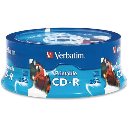 CD-R Verbatim 700 Mo 52X blanc imprimable jet d'encre, Hub Printable