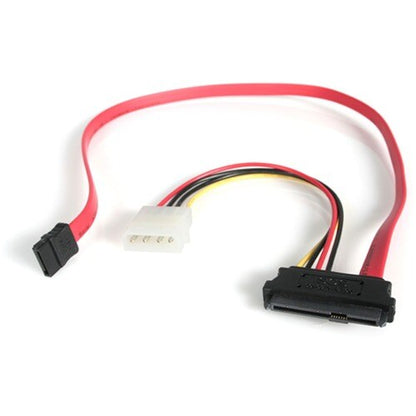 Câble SAS 29 broches vers SATA StarTech.com S18 pouces avec alimentation LP4