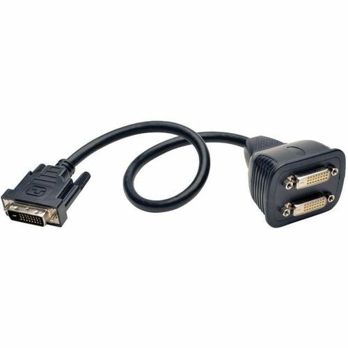 Tripp Lite 1ft DVI Y Splitter Video Monitor Cable DVI-D M/2xF 1' - Male - Female - 0.3m -
