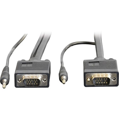 Tripp Lite 50ft VGA Coax Monitor Cable with Audio and RGB High Resolution HD15 3.5mm M/M 5