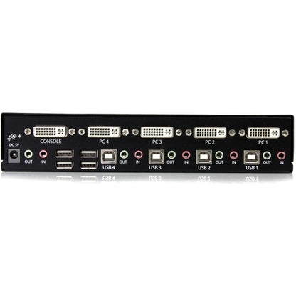 CONMUTADOR KVM USB DVI DE 4 PUERTOS CON AUDIO