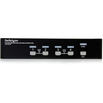 CONMUTADOR KVM USB DVI DE 4 PUERTOS CON AUDIO