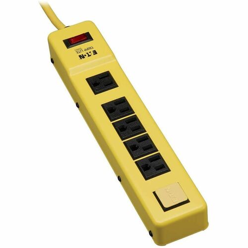 Tripp Lite Safety Power Strip 120V 5-15R 6 Outlet Metal 6' Cord OSHA -