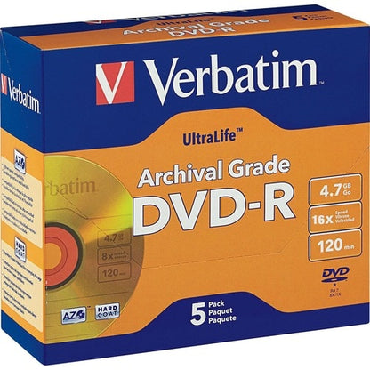 DVD-R Verbatim 4,7 Go 16X UltraLife Gold Archival Grade avec