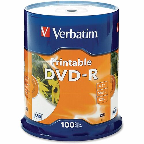 DVD enregistrable Verbatim - DVD-R - 16x - 4,70 Go - 100