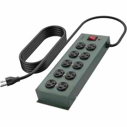 Parasurtenseur Belkin 10 prises en métal - Cordon de 4,5 m - Fiche droite - 8