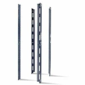 APC by Schneider Electric APC Vertical Mounting Rail with Square Holes - Black