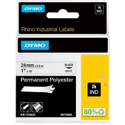 Dymo Rhino Permanent Polyester Tape - 15/16" (24 mm) Width x