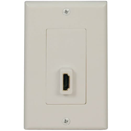 Placa de pared de paso a través de envío/recepción HDMI para cine en casa de Tripp Lite - 2 x tomas (